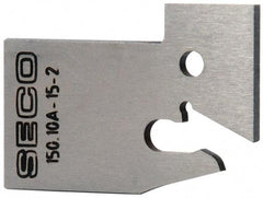 Seco - 0.61" Blade Height, 0.071" Blade Width, 1.303" OAL, Neutral Cut, Single End Indexable Cut-Off Blade - 150.10A Blade, 150.10 Series - All Tool & Supply