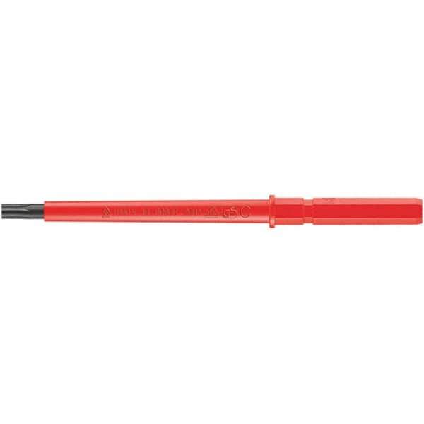 Wera - 9mm Drive T8 Torx Screwdriver Bit - 154mm OAL, Insulated - All Tool & Supply