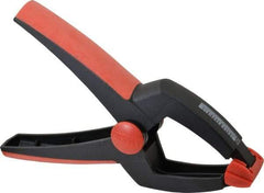 Bessey - 3" Jaw Opening Capacity, 2-3/4" Throat Depth, Spring Clamp - Plastic Body, Plastic Handle, Plastic Tip, 9" OAL - All Tool & Supply