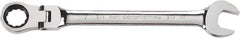 GearWrench - 1/2" 12 Point Flexhead Combination Wrench - Chrome Vanadium Steel, Full Polish Finish - All Tool & Supply