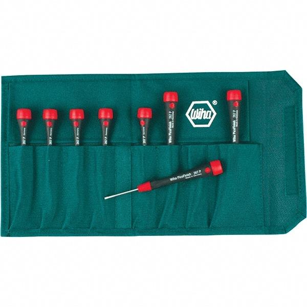 Wiha - 8 Piece Torx Screwdriver Set - Bit Sizes: Torx T1, T2, T3, T4, T5, T6, T-7 & T-8 - All Tool & Supply