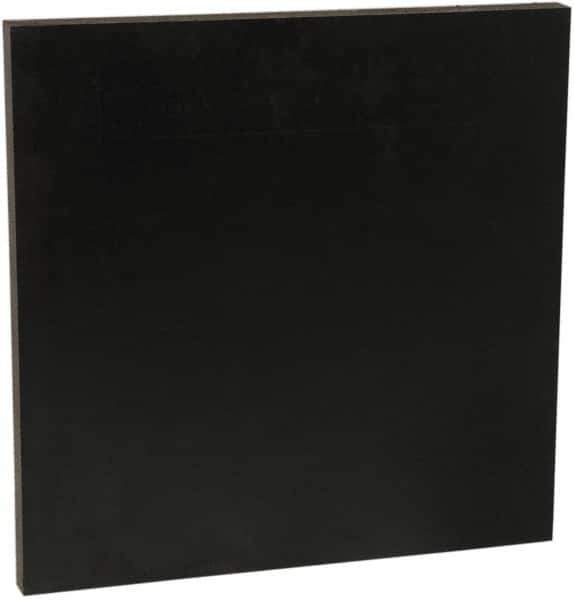 Made in USA - 3/16" Thick x 2' Wide x 4' Long, Recycled UHMW Sheet - Black, Shore D-67 Hardness, ±0.020 Tolerance - All Tool & Supply