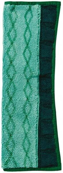 Rubbermaid - 17-1/2" Long x 12" Wide Microfiber Dust Mop Pad - Quick Connect, Green - All Tool & Supply