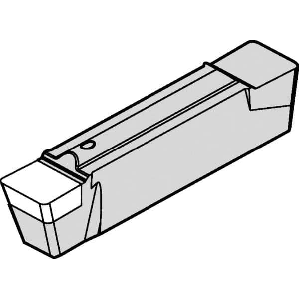 Kennametal - 0600G ST Grade KB5625, 6mm Cutting Width PCBN Grooving Insert - 4mm Max Depth of Cut, Neutral, 0.79mm Corner Radius, TiAlN Finish - All Tool & Supply