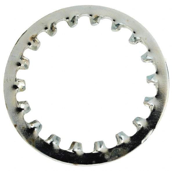 Value Collection - 5/8" Screw, 0.7" ID, Steel Internal Tooth Lock Washer - 0.968" OD, Zinc-Plated, Grade 1075 - All Tool & Supply