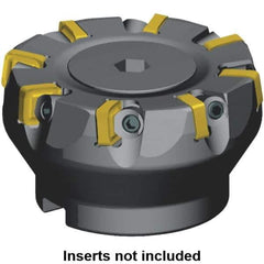 Kennametal - 3" Cut Diam, 1" Arbor Hole, 5.08mm Max Depth of Cut, 6° Indexable Chamfer & Angle Face Mill - 11 Inserts, SNXF 1204... Insert, 11 Flutes, Series KSSR - All Tool & Supply