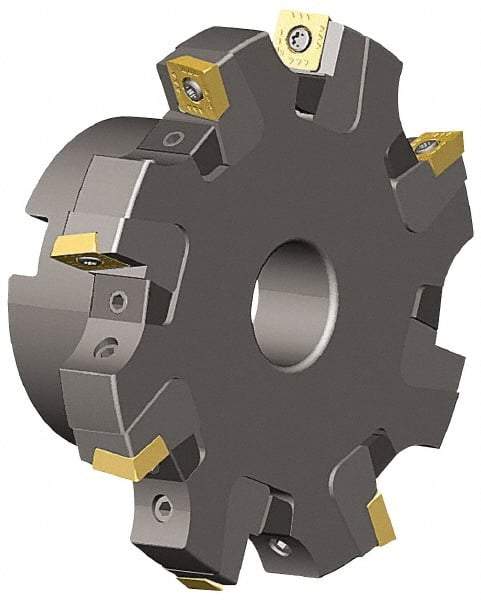 Kennametal - Arbor Hole Connection, 0.817" Cutting Width, 1.831" Depth of Cut, 6" Cutter Diam, 1-1/2" Hole Diam, 10 Tooth Indexable Slotting Cutter - KSSS Toolholder, SDCT, SDCW, SDET, SDPT Insert - All Tool & Supply