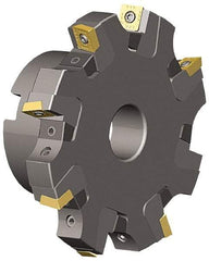 Kennametal - Arbor Hole Connection, 0.817" Cutting Width, 1.831" Depth of Cut, 6" Cutter Diam, 1-1/2" Hole Diam, 10 Tooth Indexable Slotting Cutter - KSSS Toolholder, SDCT, SDCW, SDET, SDPT Insert - All Tool & Supply