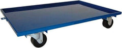 PRO-SOURCE - 1,600 Lb Capacity Steel Lip Up Dolly - 27" Long x 16" Wide, 4" Wheels - All Tool & Supply