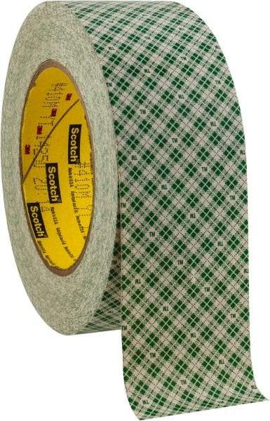 3M - 2" x 36 Yd Rubber Adhesive Double Sided Tape - 5 mil Thick, Paper Liner, Series 410M - All Tool & Supply