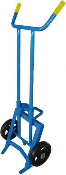 PRO-SOURCE - 1,000 Lb Load Capacity, 55 Gal Drum Hand Truck - 24-1/2" Wide x 62" High, 2 Wheels - All Tool & Supply