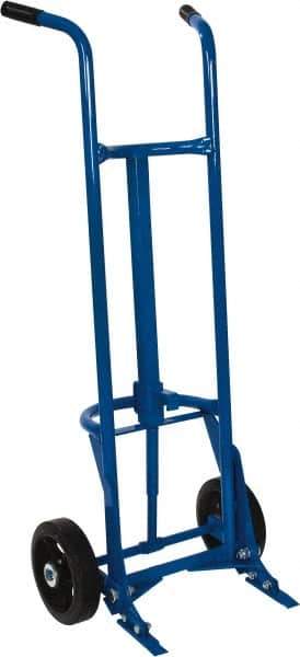 PRO-SOURCE - 1,000 Lb Load Capacity, 55 Gal Drum Hand Truck - 23-3/4" Wide x 61" High, 2 Wheels - All Tool & Supply