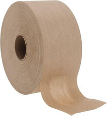 Made in USA - 3" x 150 Yd Natural (Color) Sealing Tape - Paper Backing, 5.3 mil Thick, Series SPIN3 - All Tool & Supply