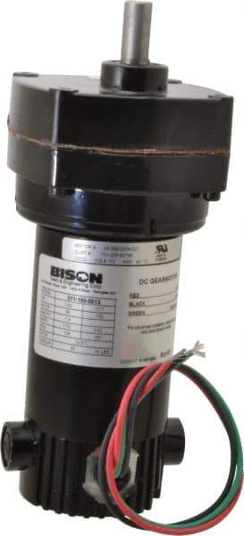 Bison Gear - 90 VDC, 139 RPM, 12.9:1 Gear Ratio, Parallel Gearmotor - 20 Torque, 1/20 hp, TENV Enclosure - All Tool & Supply