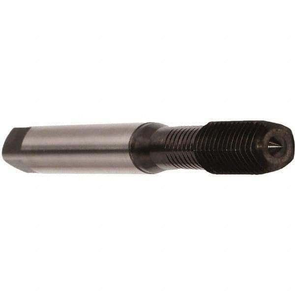 Emuge - M5x0.80 Metric 6HX Modified Bottoming Thread Forming Tap - Cobalt, Nitride Finish, 70mm OAL, 15mm Thread Length, Right Hand Thread, Series Druck - All Tool & Supply