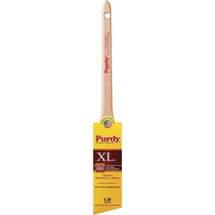 Krylon - 3/8" Angled Nylon/Polyester Angular Brush - 2" Bristle Length, 2-3/16" Wood Rattail Handle - All Tool & Supply