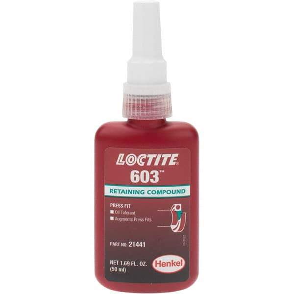 Loctite - Threadlockers & Retaining Compounds - 603 50ML BOTTLE LOCTITE RETAINNG COMPOUND - All Tool & Supply