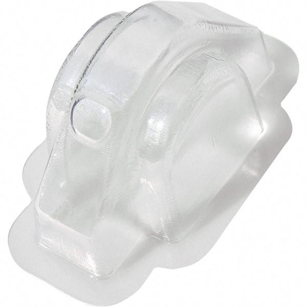 Made in USA - Plastic Housing Plastic Bearing Flange Mount - 2-3/4" Wide x 2-15/16" Outside Diam - All Tool & Supply