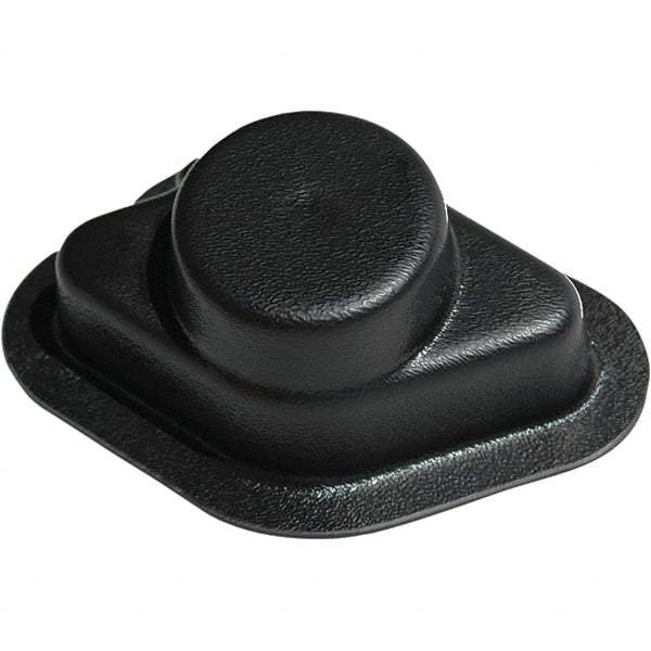 Made in USA - Flame Retardent ABS Housing Plastic Bearing Flange Mount - 2" Wide x 2-3/16" Outside Diam - All Tool & Supply