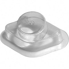 Made in USA - Plastic Housing Plastic Bearing Flange Mount - 2-11/16" Wide x 2-7/8" Outside Diam - All Tool & Supply