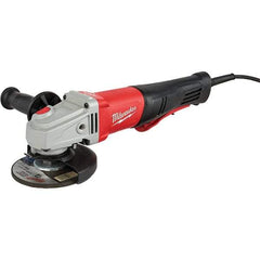 Milwaukee Tool - 5" Wheel Diam, 12,000 RPM, Corded Angle & Disc Grinder - 5/8-11 Spindle, 120 Volts, 11 Amps, Front Exhaust - All Tool & Supply