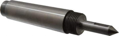 Riten - 1/2" Head Diam, Steel Long Point Solid Dead Center - 4MT Morse Taper, 1/2" Point Diam, 2" Point Length, 2-5/8" OAL - All Tool & Supply