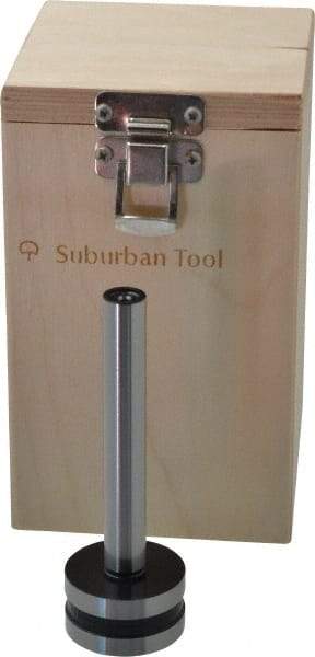 Suburban Tool - 1/2 Inch Cylinder Diameter, 1-7/16 Inch Base Diameter, 4-1/4 Inch High, Magnetic Base, Steel Cylinder Square - 0.0001 Inch Accuracy, Includes Wooden Storage Case - All Tool & Supply