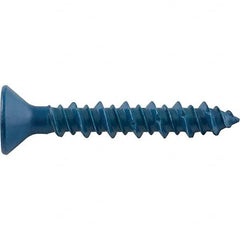 1/4″ Diam, 3-3/4 Overall Length, Phillips Drive Concrete Screw & Masonry Fastener Carbon Steel, Blue StalGard Finish