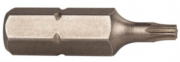 Wiha - 1/4" Drive T8 Torx Screwdriver Bit - 1" OAL, Power Bit - All Tool & Supply