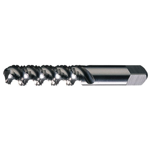 ‎#10-24 UNC 3 Flute H3 HSS High Helix Bottoming Chamfer General Purpose High-Spiral Tap- Bright - Exact Industrial Supply