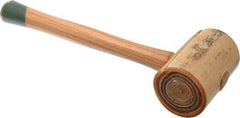 Garland - 2-1/2 Lb Head Weighted Rawhide Mallet - 14" Long Wood Handle - All Tool & Supply