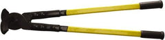 H.K. Porter - 32" OAL, 1,200 MCM Capacity, Cable Cutter - Oval Head, Rubber Grips Handle - All Tool & Supply