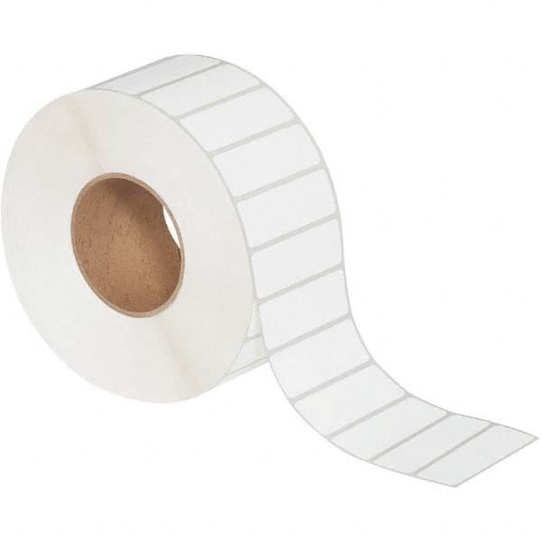 Value Collection - Pack of 6 Rolls, 5,000 Labels per Roll, 3" x 1" White Matte Coated Facestock Thermal Labels - All Tool & Supply