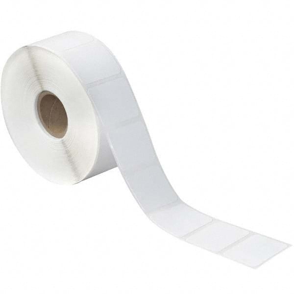 Value Collection - Pack of 12 Rolls, 1,380 Labels per Roll, 1-1/4" x 1" White Paper Thermal Labels - All Tool & Supply