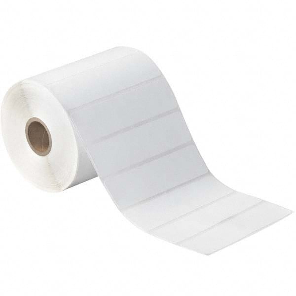 Value Collection - Pack of 12 Rolls, 1,310 Labels per Roll, 4" x 1" White Paper Thermal Labels - All Tool & Supply