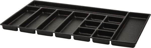 Kennedy - Tool Box Durable ABS Plastic Organizer - 30" Wide x 18-1/2" Deep x 2" High, Black, For 34" Cabinets - All Tool & Supply