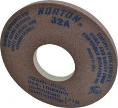 Norton - 14" Diam x 5" Hole x 1" Thick, K Hardness, 46 Grit Surface Grinding Wheel - Aluminum Oxide, Type 1, Coarse Grade, 1,800 Max RPM, Vitrified Bond, No Recess - All Tool & Supply