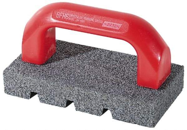 Norton - 20 Grit Silicon Carbide Rectangular Roughing Stone - Very Coarse Grade, 3-1/2" Wide x 8" Long x 1-1/2" Thick - All Tool & Supply