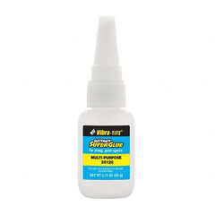 Super Glue: 20 g Bottle, Clear 1 to 5 min & 15 sec Working Time, 24 hr Full Cure Time