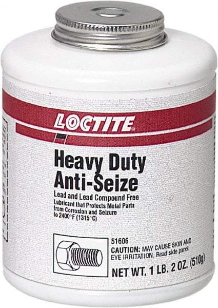 Loctite - 1.2 Lb Brush Top Anti-Seize Lubricant - Graphite, 2,400°F, Black - All Tool & Supply