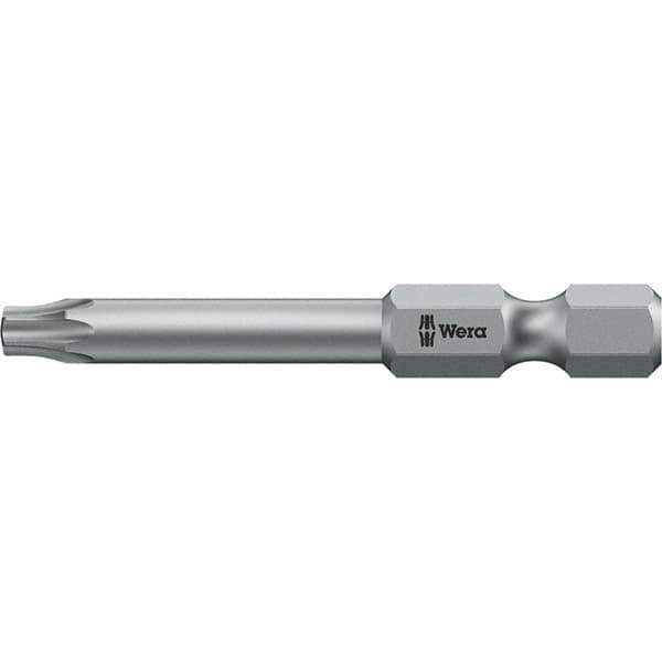 Wera - 6mm Drive IPR6 Tamperproof Torx Screwdriver Bit - 50mm OAL, Power Bit - All Tool & Supply