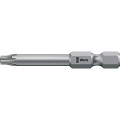 Wera - 6mm Drive IPR1 Tamperproof Torx Screwdriver Bit - 50mm OAL, Power Bit - All Tool & Supply