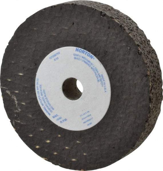 Norton - 3" Diam x 3/8" Hole x 1/2" Thick, P Hardness, 24 Grit Surface Grinding Wheel - Aluminum Oxide, Type 1, Very Coarse Grade, 18,080 Max RPM, No Recess - All Tool & Supply