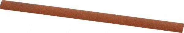 Norton - 4" Long x 1/4" Diam Aluminum Oxide Sharpening Stone - Half Round, Fine Grade - All Tool & Supply