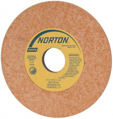 Norton - 6" Diam x 1-1/4" Hole x 1/4" Thick, K Hardness, 150 Grit Surface Grinding Wheel - Aluminum Oxide, Type 1, Very Fine Grade, 4,140 Max RPM, Vitrified Bond, No Recess - All Tool & Supply