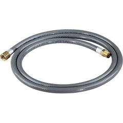 Dynabrade - 1/4" ID 5' Long Hose - Female/Male Ends, 90 Working psi, 1/4" Fitting, Gray - All Tool & Supply