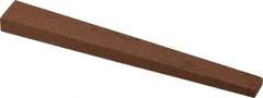 Norton - 4" Long x 1/2" Wide x 1/4" Thick, Aluminum Oxide Sharpening Stone - Taper, Medium Grade - All Tool & Supply