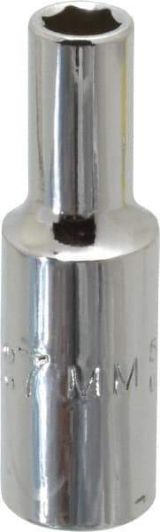 Proto - 3/8" Drive, Deep Hand Socket - 6 Points, 2-1/8" OAL, Chrome Finish - All Tool & Supply