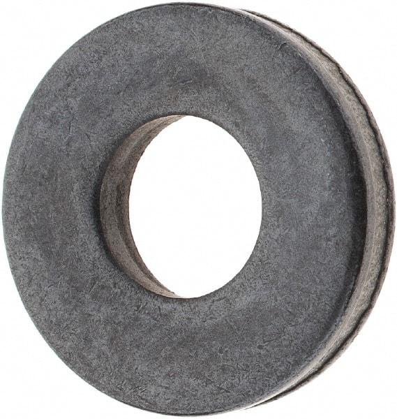 TE-CO - 1/4" Screw, Grade 1010 Steel Standard Flat Washer - 9/32" ID x 5/8" OD, 1/8" Thick, Black Oxide Finish - All Tool & Supply