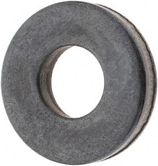 TE-CO - 1/4" Screw, Grade 1010 Steel Standard Flat Washer - 9/32" ID x 5/8" OD, 1/8" Thick, Black Oxide Finish - All Tool & Supply